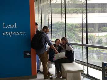 Students work together at UCSF