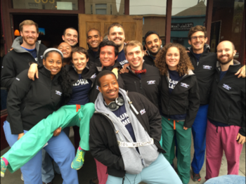 Group of people posing for a photo