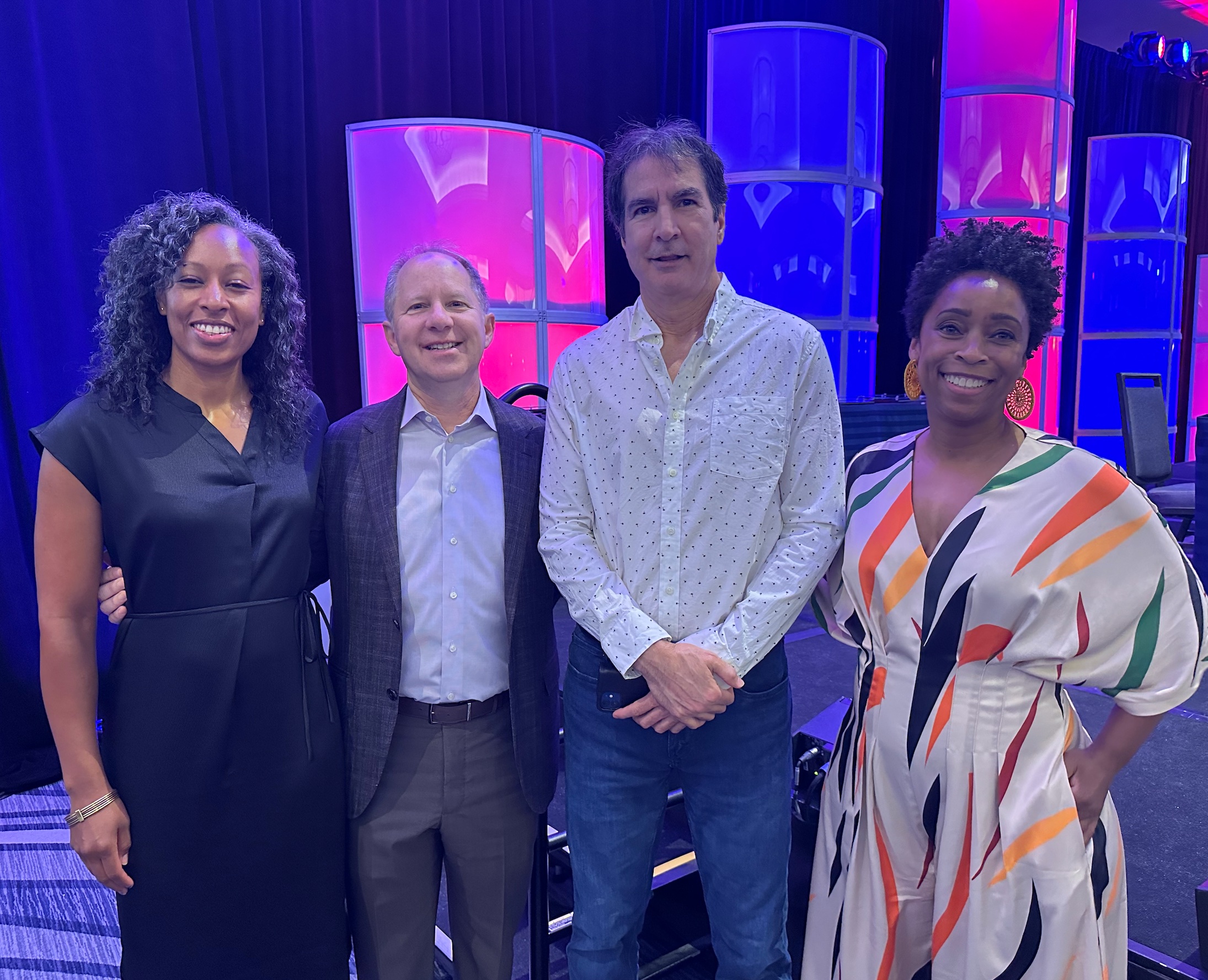 Drs. Starr Knight, Peter Sokolove, Robert Rodriguez, and Evelyn Porter accept the 2024 Outstanding Department Award for Excellence and Innovation in Diversity, Equity, and Inclusion